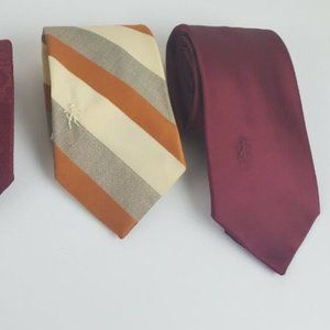 Vintage Mens Fashion Casual Dress Tie 4 Bronzini in Graphic Retro Stripes